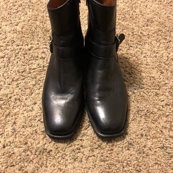 FRYE Hannah Engineer Short Leather Boot - Picture 3 of 7